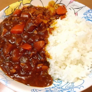 ひき肉でハッシュドビーフカレー